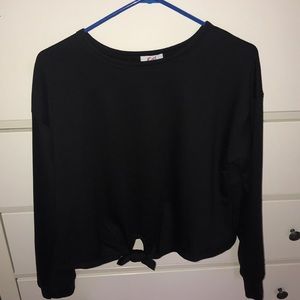 long sleeved crop top
